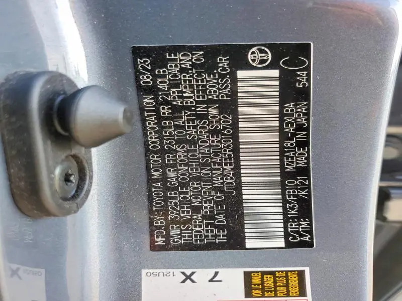 2024 TOYOTA COROLLA LE  