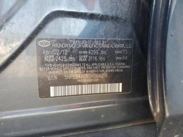 2013 HYUNDAI SONATA GLS  