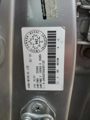 2010 ACURA TSX   