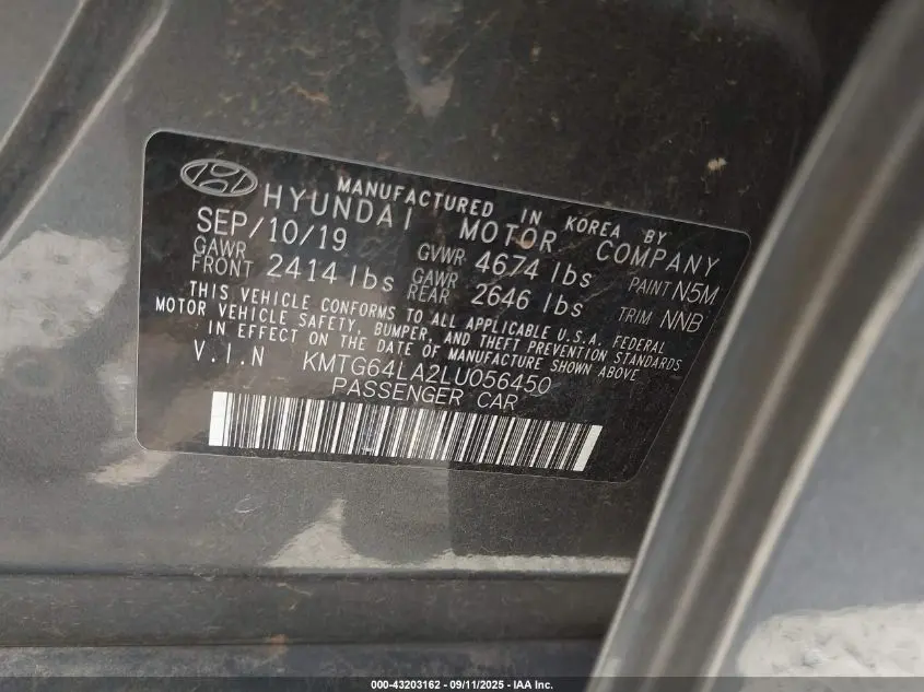 2020 GENESIS G70 2.0T RWD