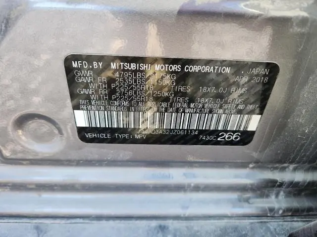 2018 MITSUBISHI OUTLANDER SE