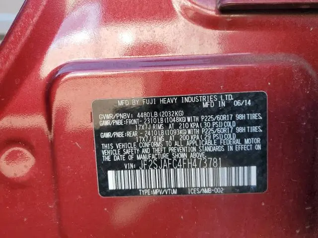 2015 SUBARU FORESTER 2.5I PREMIUM  