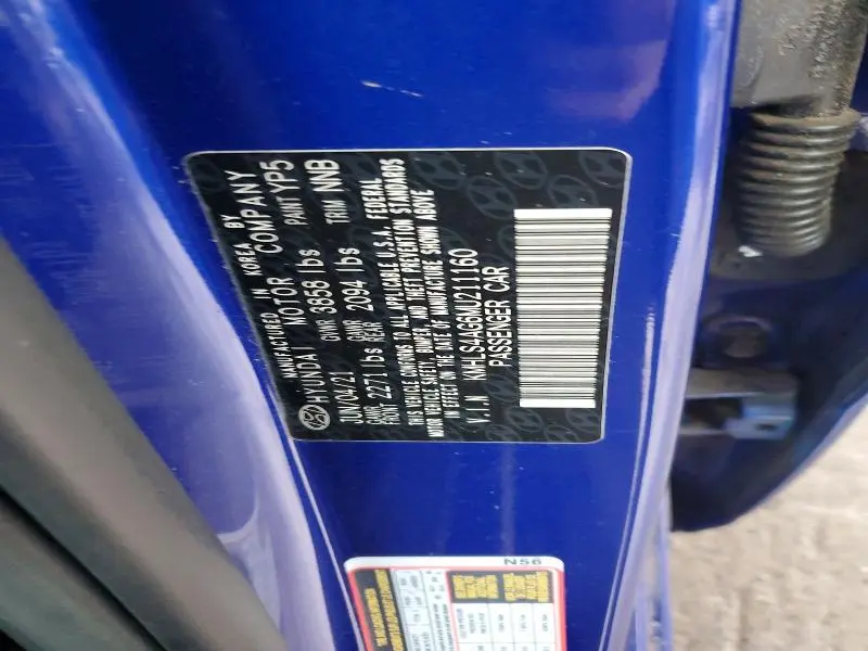 2021 HYUNDAI ELANTRA SEL  