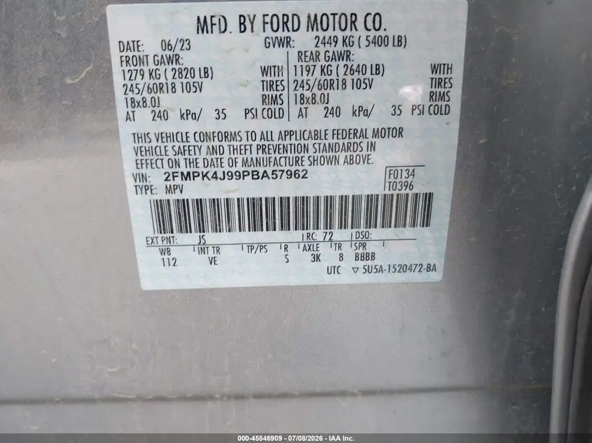 2023 FORD EDGE SEL/ST-LINE