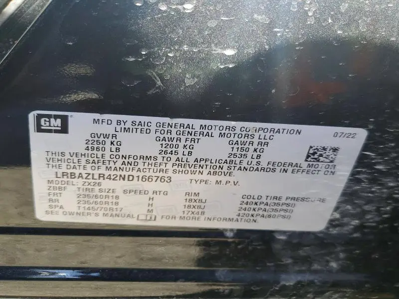 2022 BUICK ENVISION PREFERRED  
