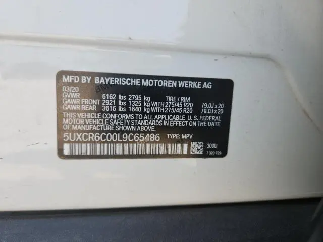 2020 BMW X5 XDRIVE40I  