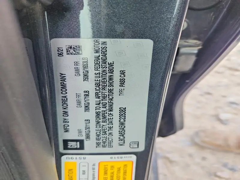 2021 CHEVROLET SPARK LS  