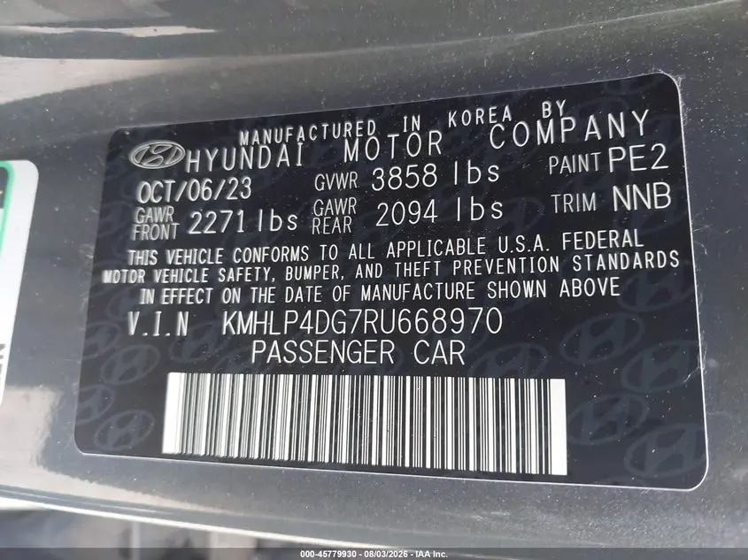 2024 HYUNDAI ELANTRA LIMITED