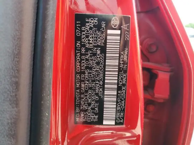 2011 TOYOTA YARIS   