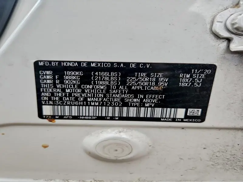 2021 HONDA HR-V SPORT  