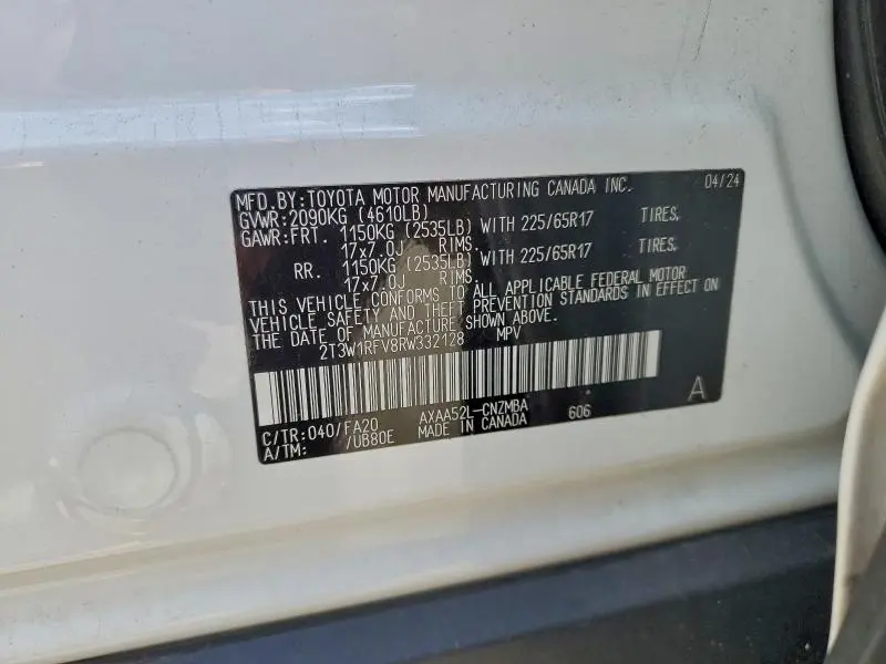 2024 TOYOTA RAV4 XLE  