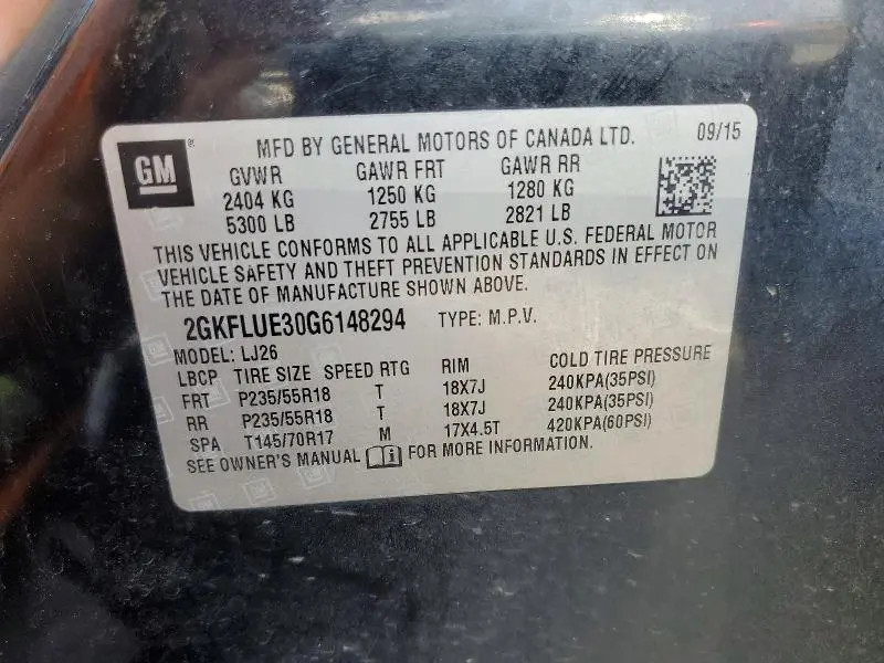 2016 GMC TERRAIN SLT  