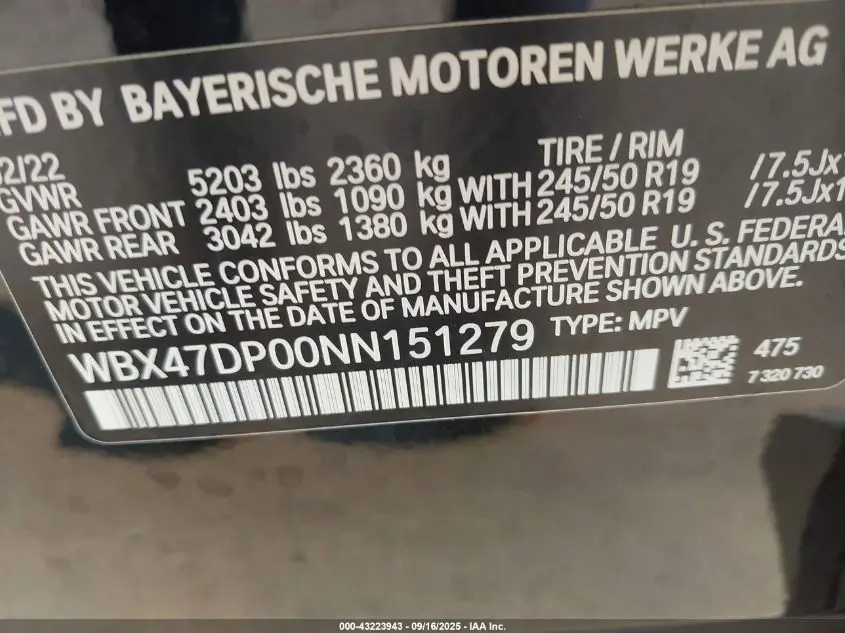 2022 BMW X3 SDRIVE30I