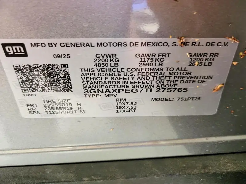 2026 CHEVROLET EQUINOX LT  