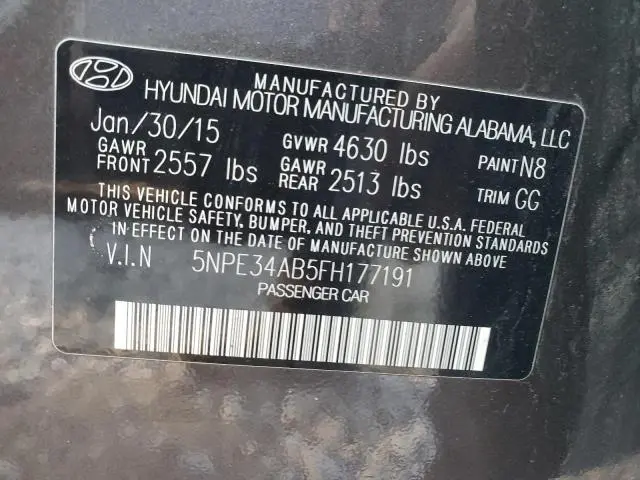 2015 HYUNDAI SONATA SPORT  