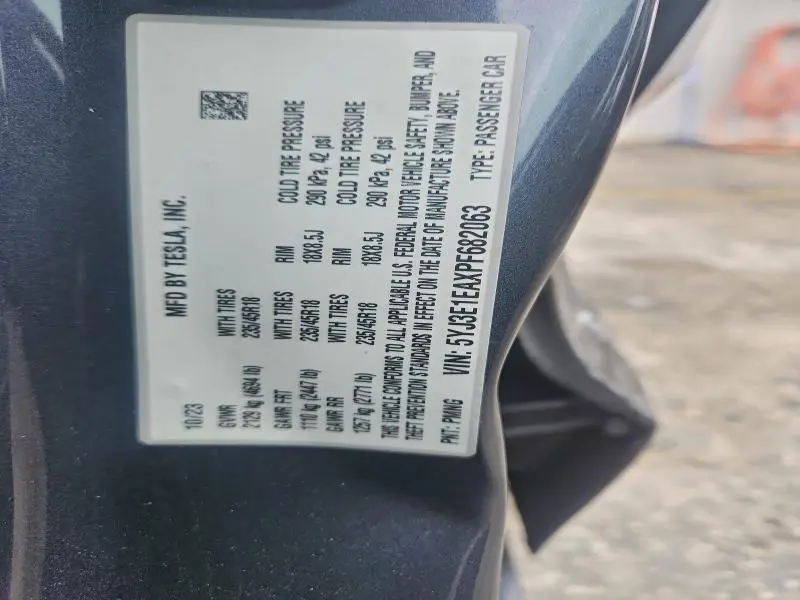 2023 TESLA MODEL 3   