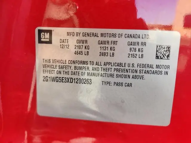 2013 CHEVROLET IMPALA LT  