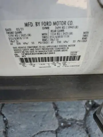 2021 FORD EXPLORER XLT  