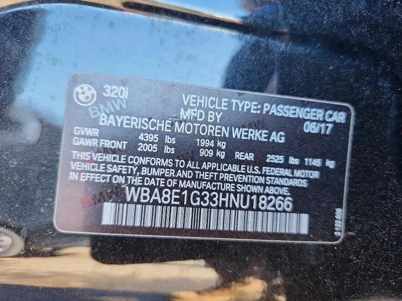 2017 BMW 320 I  