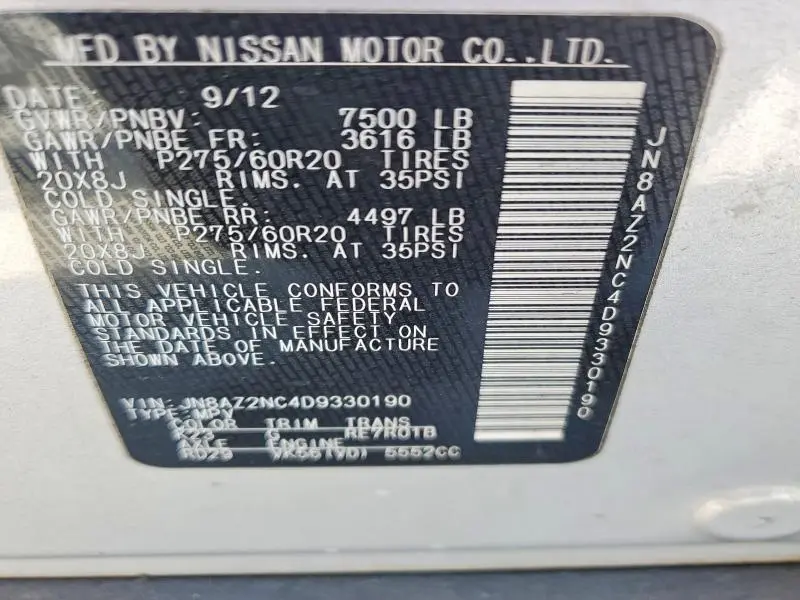 2013 INFINITI QX56 BASE  