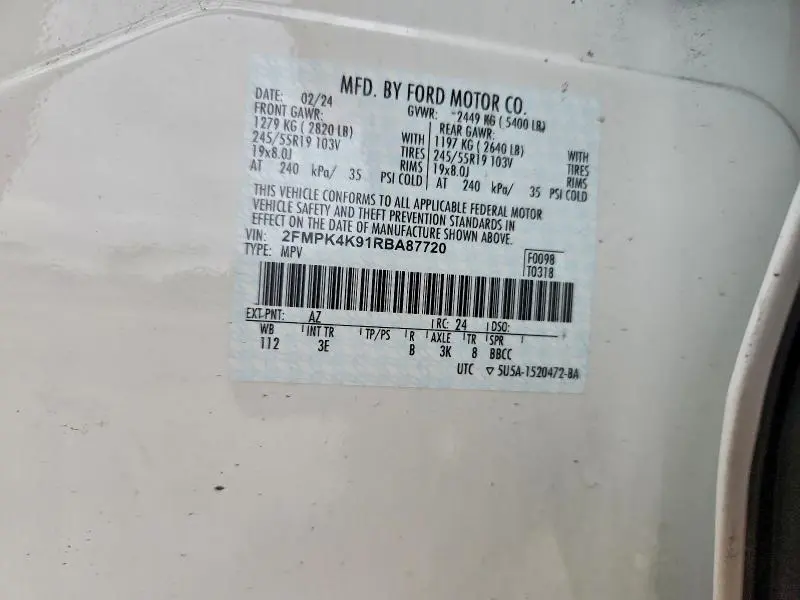 2024 FORD EDGE TITANIUM  