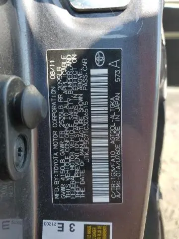 2012 TOYOTA SCION TC   