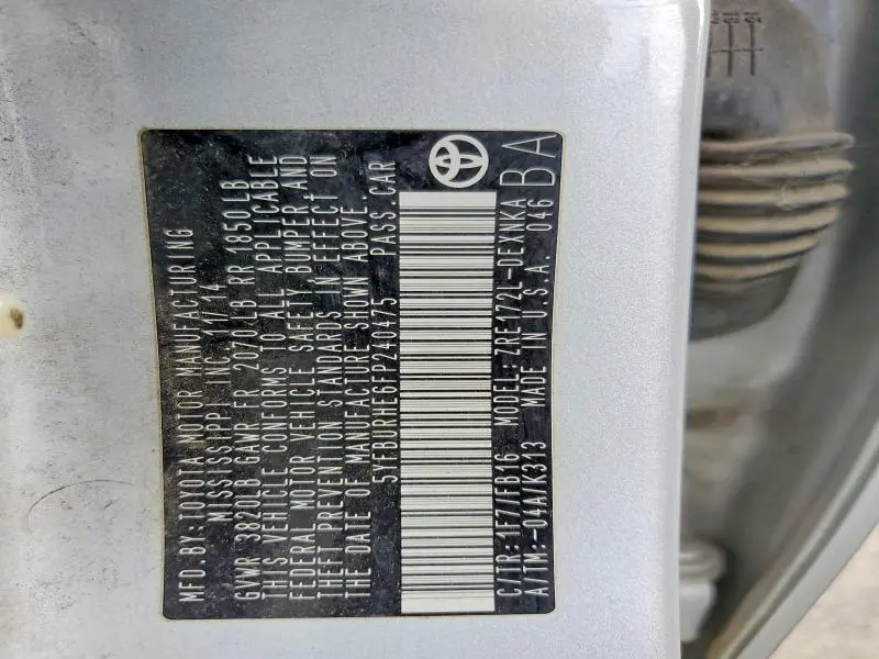 2015 TOYOTA COROLLA LE  