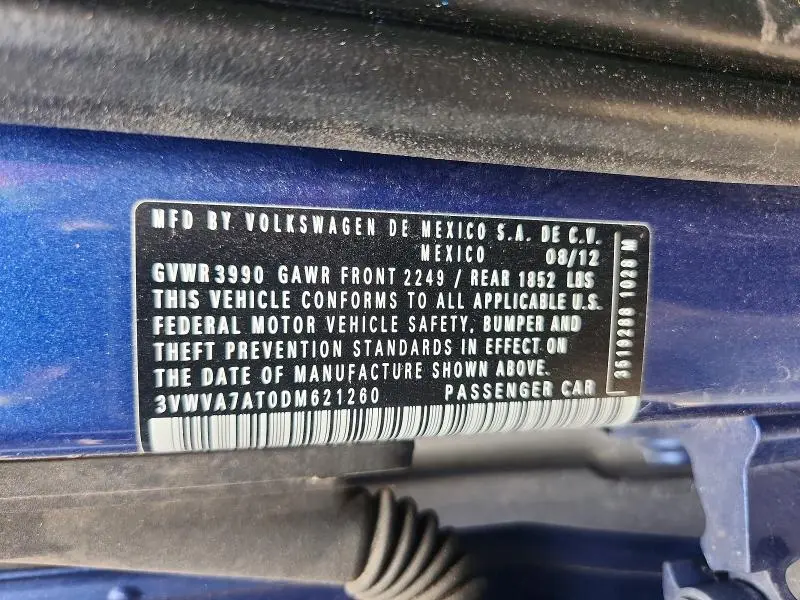 2013 VOLKSWAGEN BEETLE TURBO  