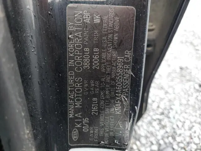 2016 KIA FORTE LX  