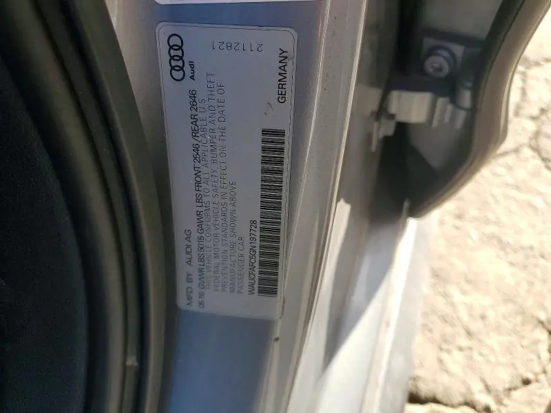 2016 AUDI A6 PREMIUM  