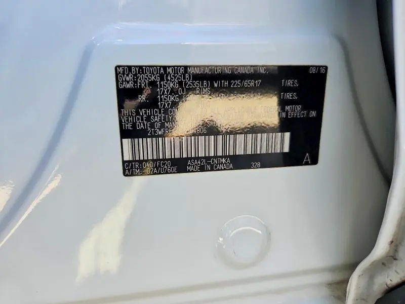 2016 TOYOTA RAV4 XLE  