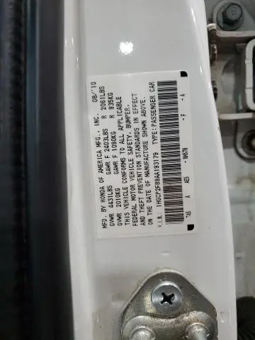 2010 HONDA ACCORD EXL  