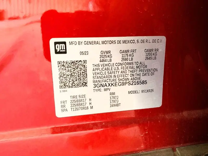 2023 CHEVROLET EQUINOX LT  