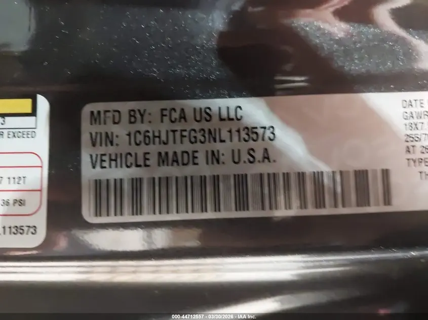2022 JEEP GLADIATOR OVERLAND 4X4