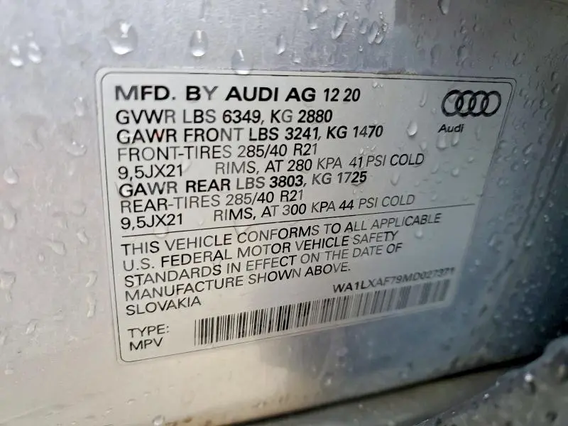 2021 AUDI Q7 PREMIUM PLUS  
