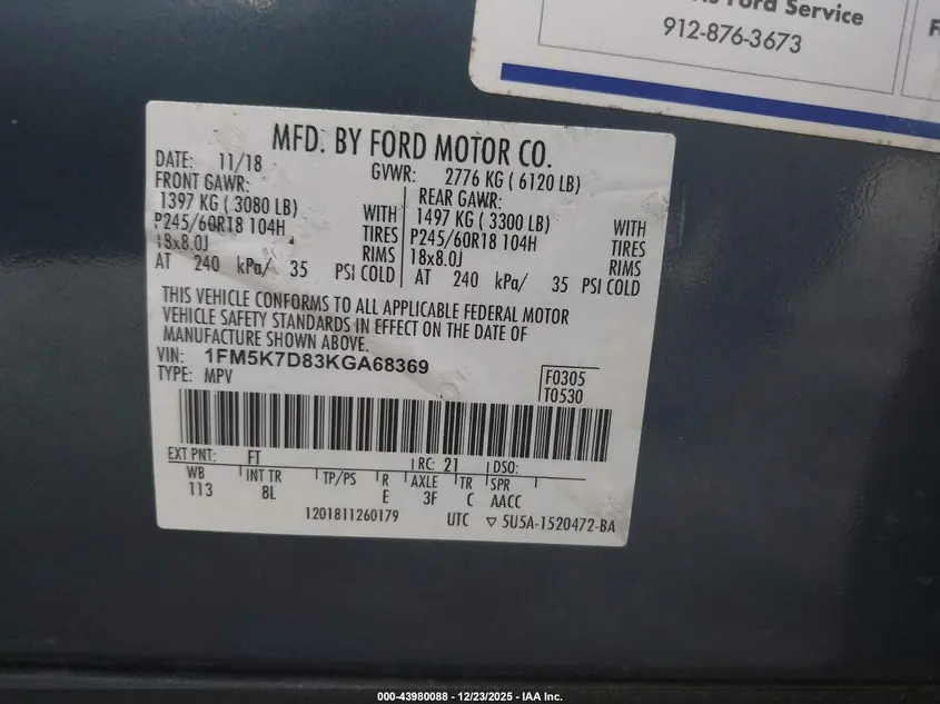 2019 FORD EXPLORER XLT