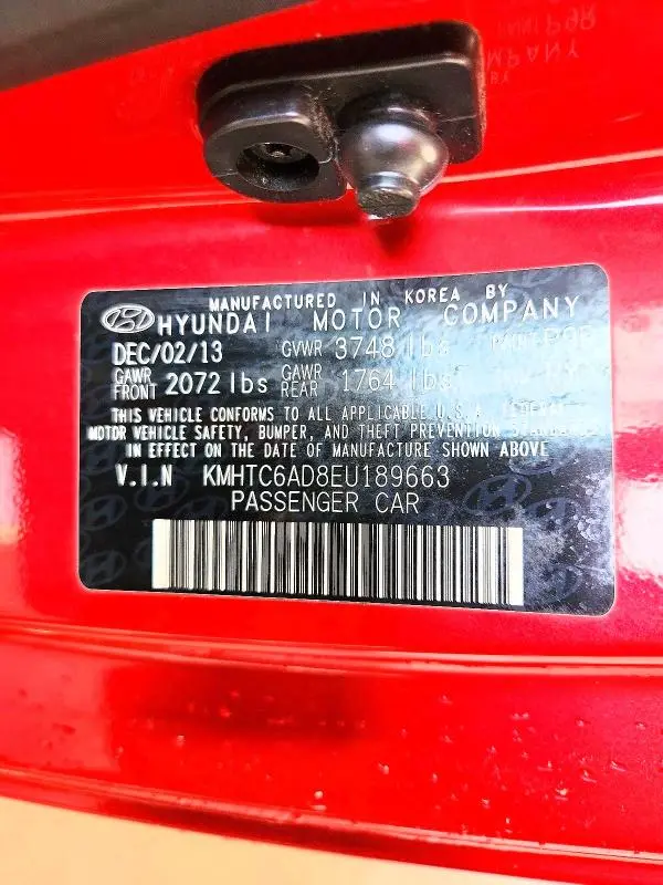 2014 HYUNDAI VELOSTER   