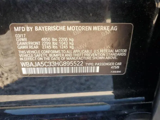 2017 BMW 530 I  