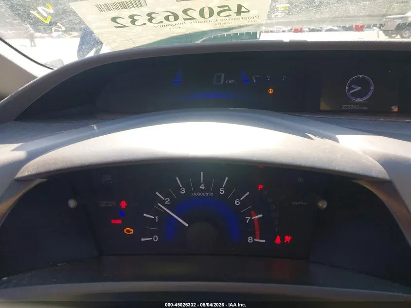 2012 HONDA CIVIC LX