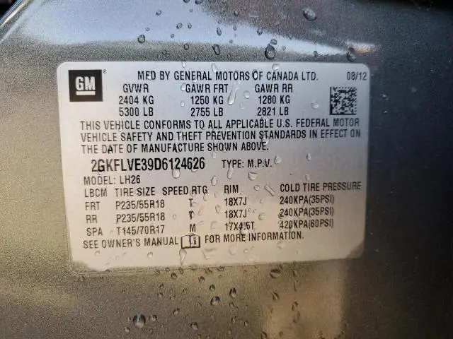 2013 GMC TERRAIN SLT  