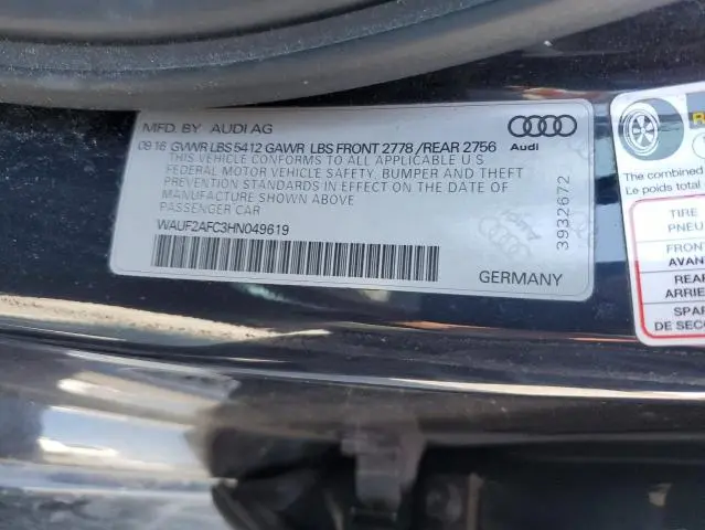 2017 AUDI A6 PREMIUM PLUS  