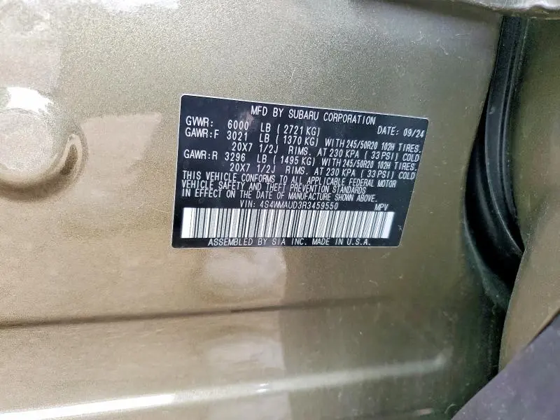 2024 SUBARU ASCENT LIMITED  