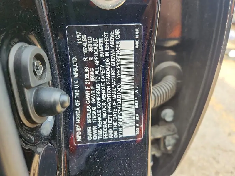 2018 HONDA CIVIC EXL  