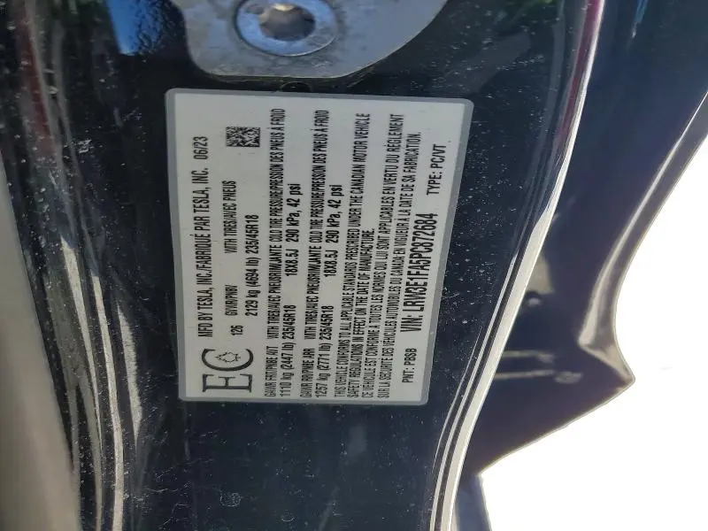 2023 TESLA MODEL 3   