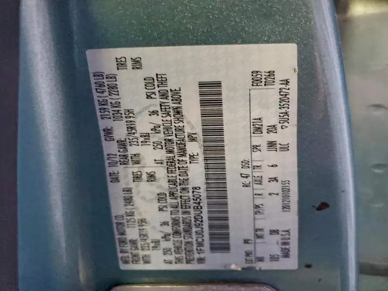 2013 FORD ESCAPE TITANIUM  