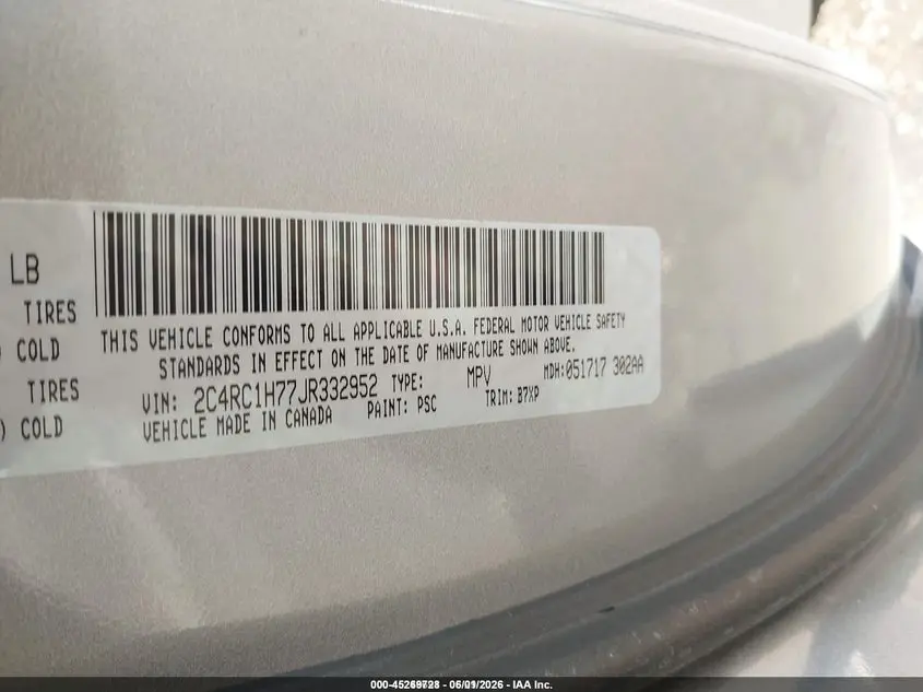 2018 CHRYSLER PACIFICA HYBRID TOURING PLUS