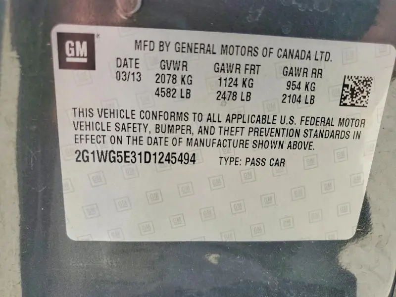 2013 CHEVROLET IMPALA LT  