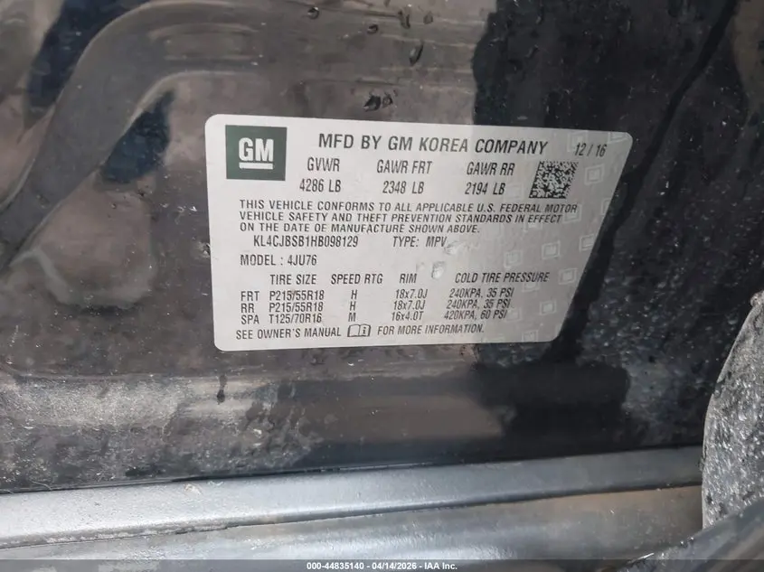 2017 BUICK ENCORE PREFERRED II