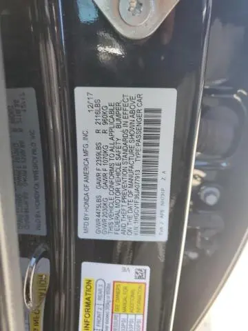 2018 HONDA ACCORD SPORT  