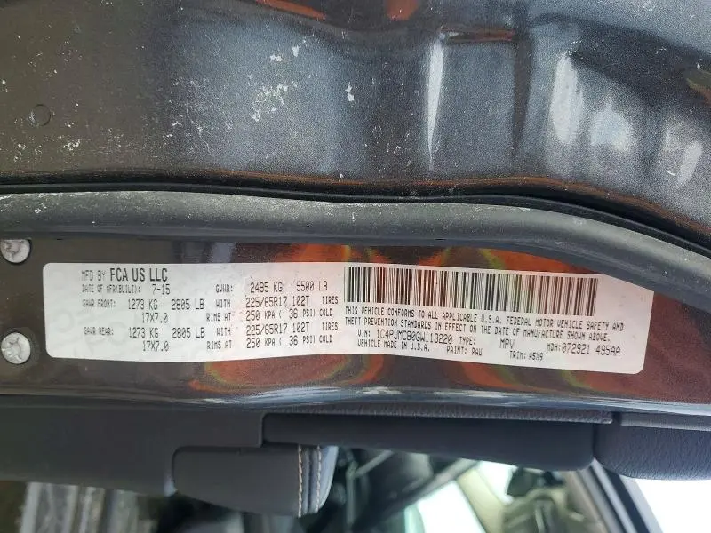 2016 JEEP CHEROKEE LATITUDE  